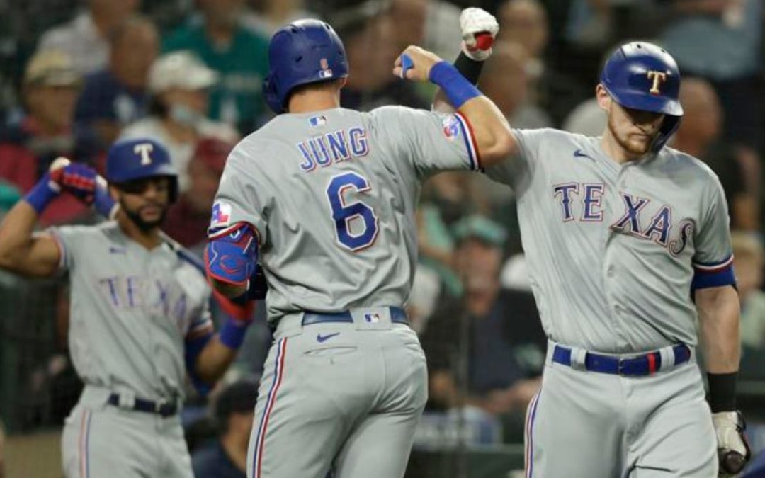 Jung and Rangers Relievers Beat Mariners 5-0