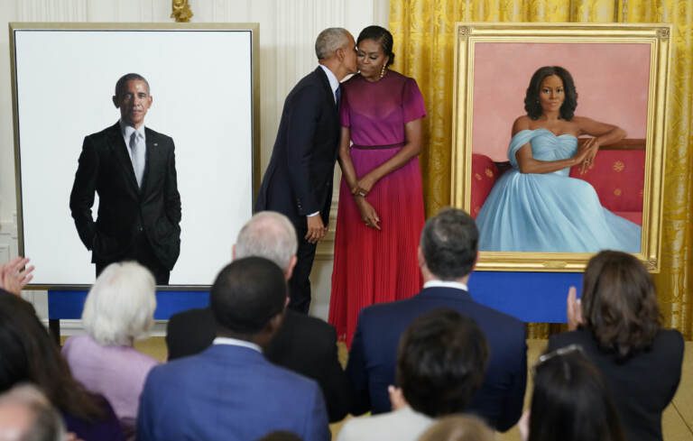 The Obamas’ White House Presidential Portraits Revealed