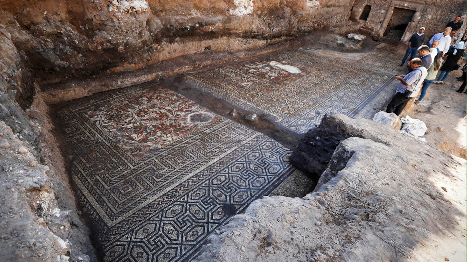 Archaeologists Unearth Rare Roman Mosaic
