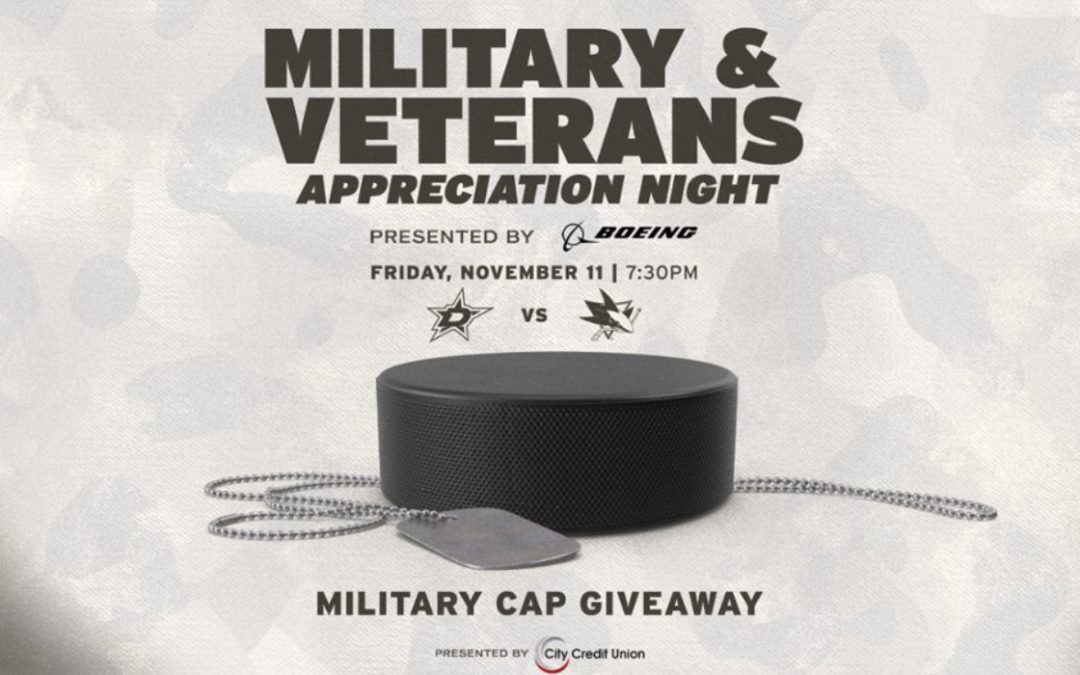 Stars Host Military and Veterans Appreciation Night