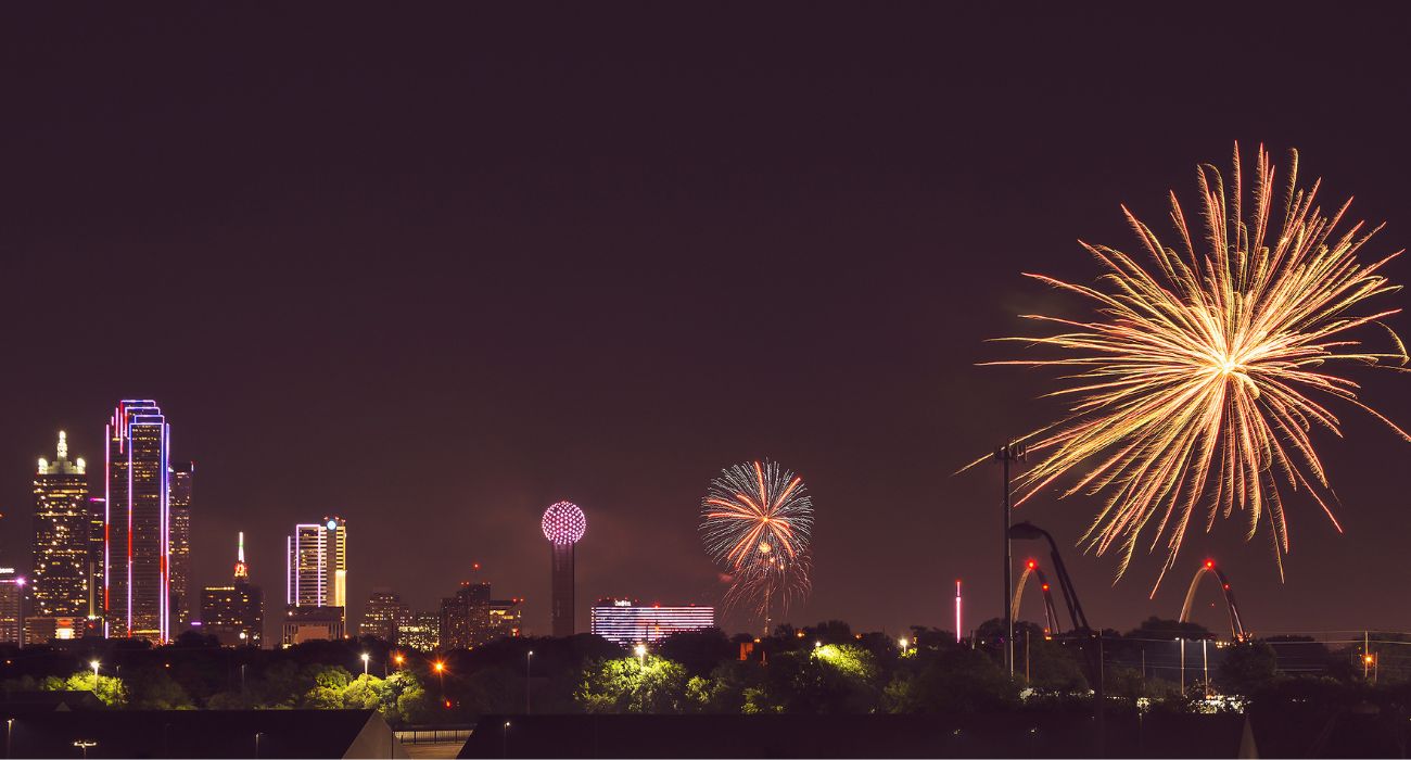 New Year's Fireworks in Dallas