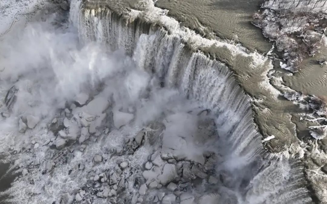 Niagara Falls Partially Freezes Over