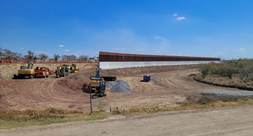 Texas Border Wall Under Construction