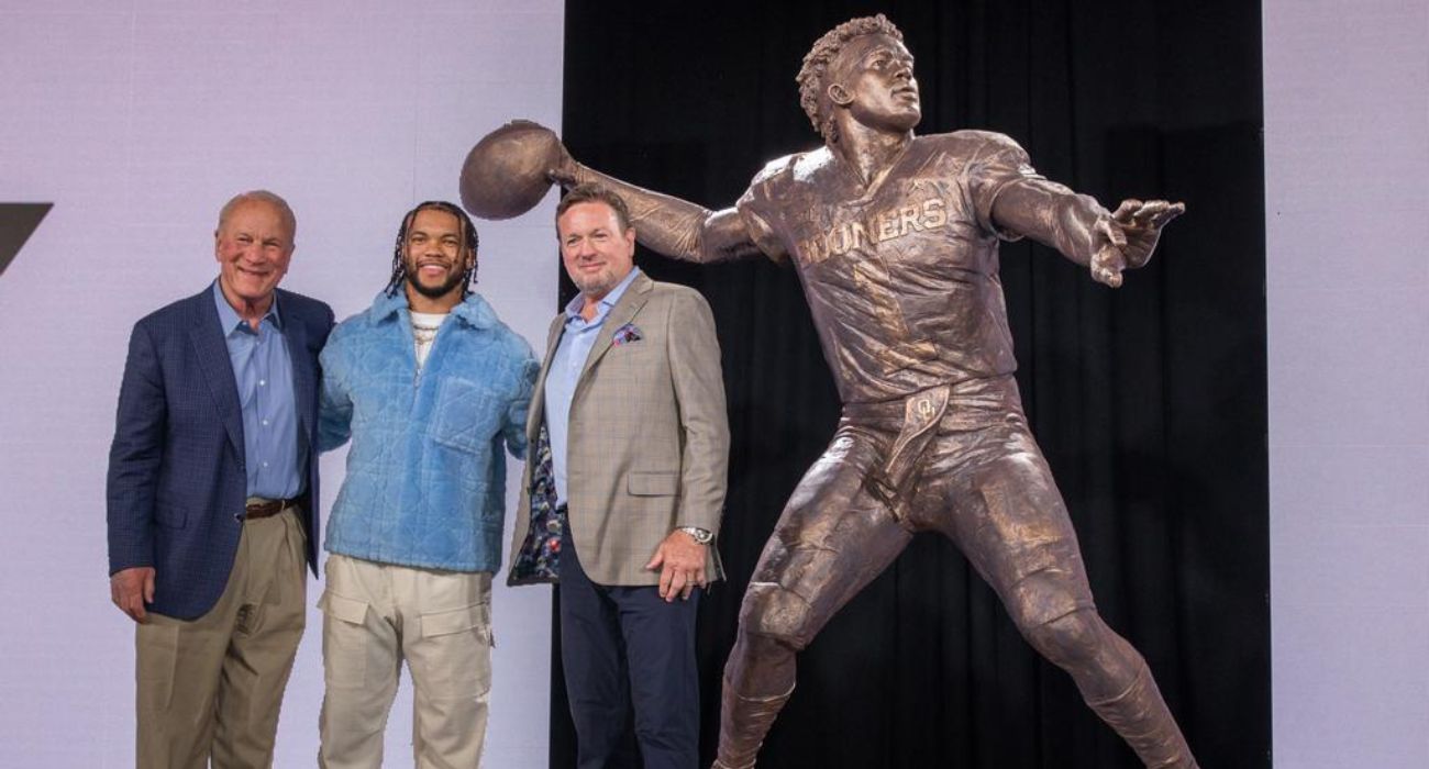 Kyler Murray Statue Unveiled At Oklahoma's Heisman Park - Heisman