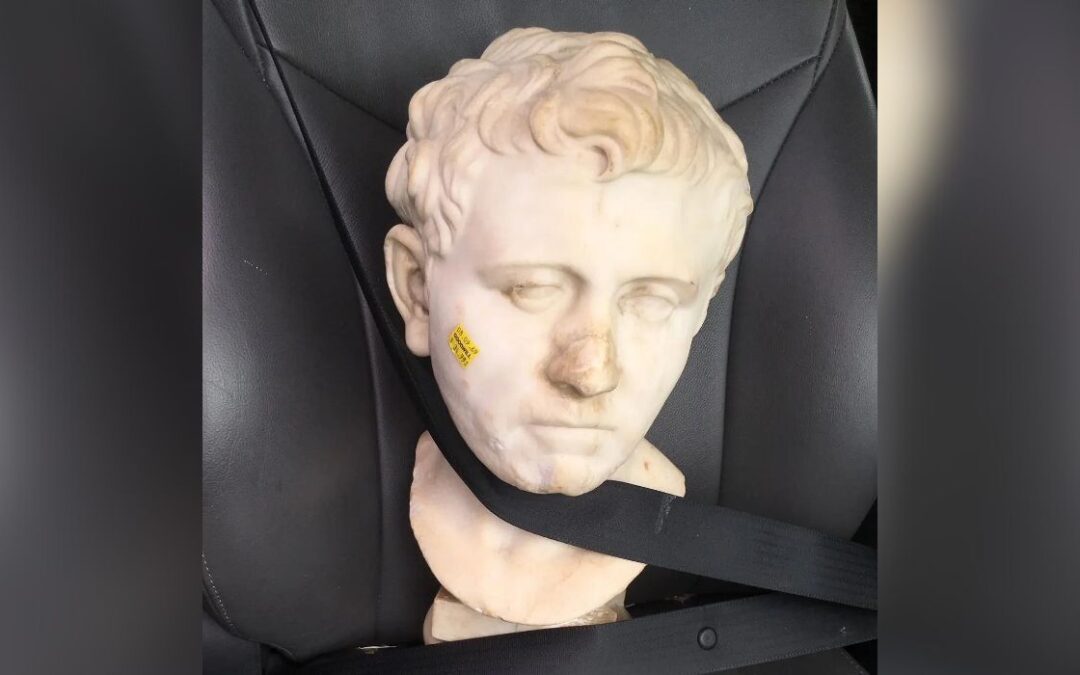 Ancient Roman Bust Thrifted in TX Headed Home
