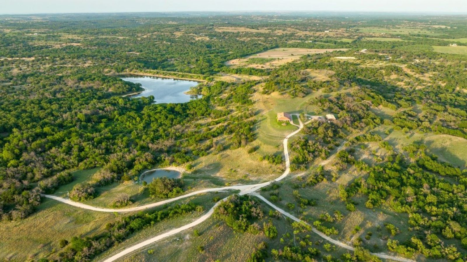An overhead shot of the North Paluxy Ranch. 