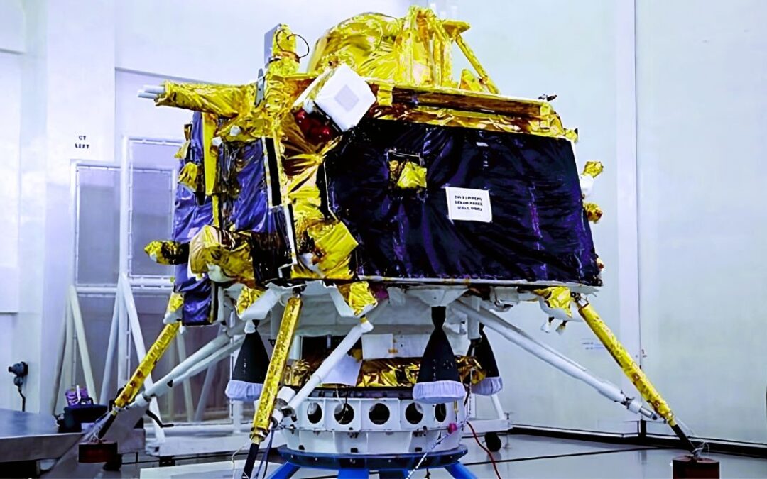 India Lands Spacecraft Near Moon’s South Pole