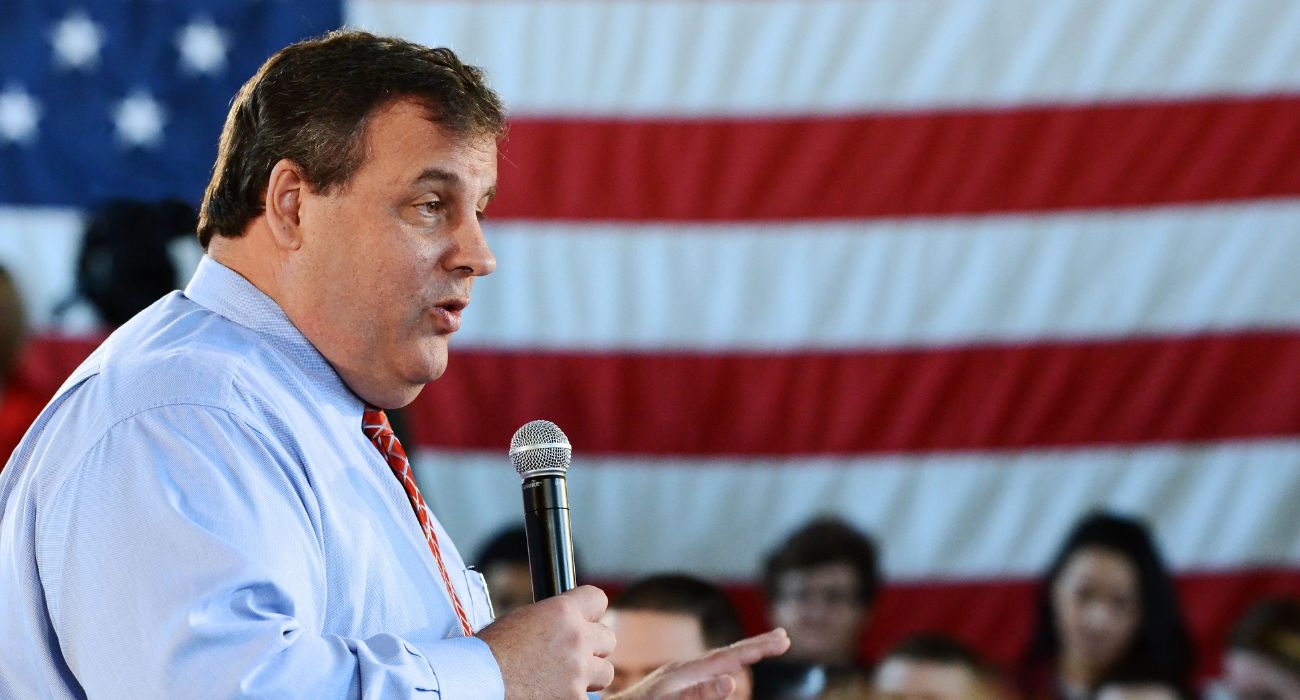 Chris Christie speaking at an event
