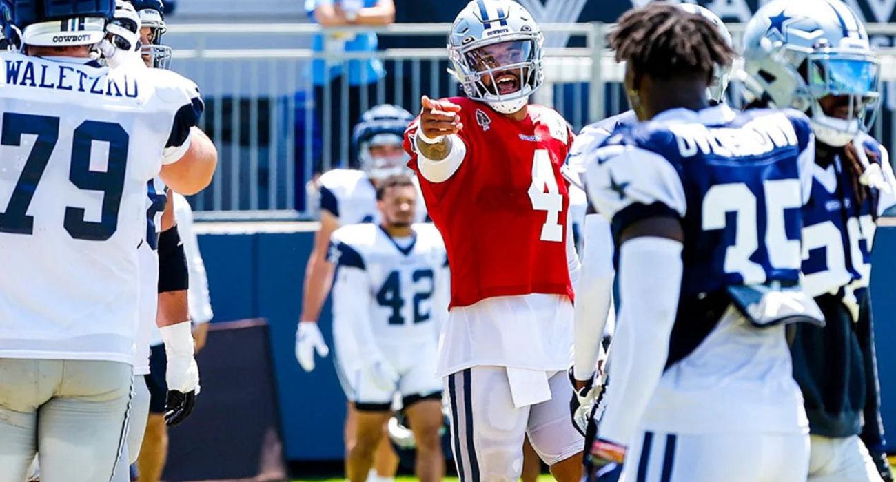 Dak Prescott at Dallas Cowboys training camp