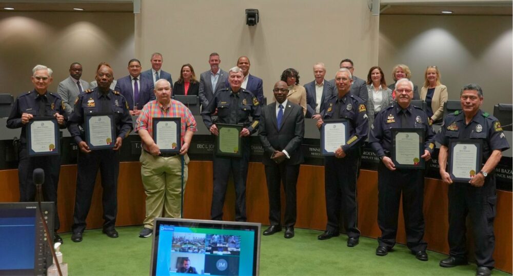 Dallas Officers Honored for 50+ Years Served