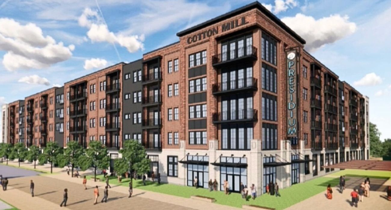 Rendering of the Cotton Mill Redevelopment Project