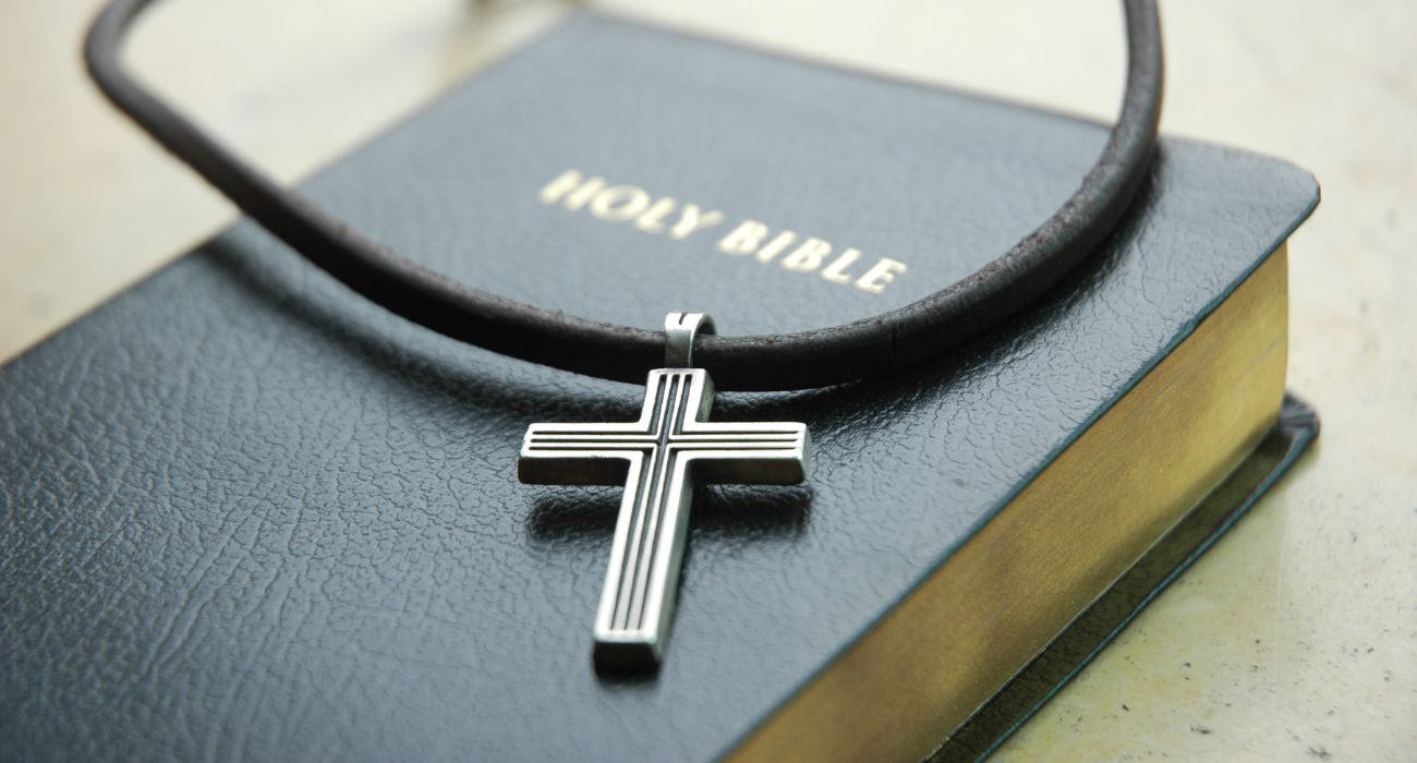 Bible with Cross