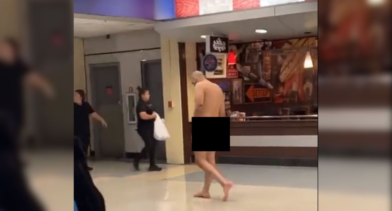 Man walking naked