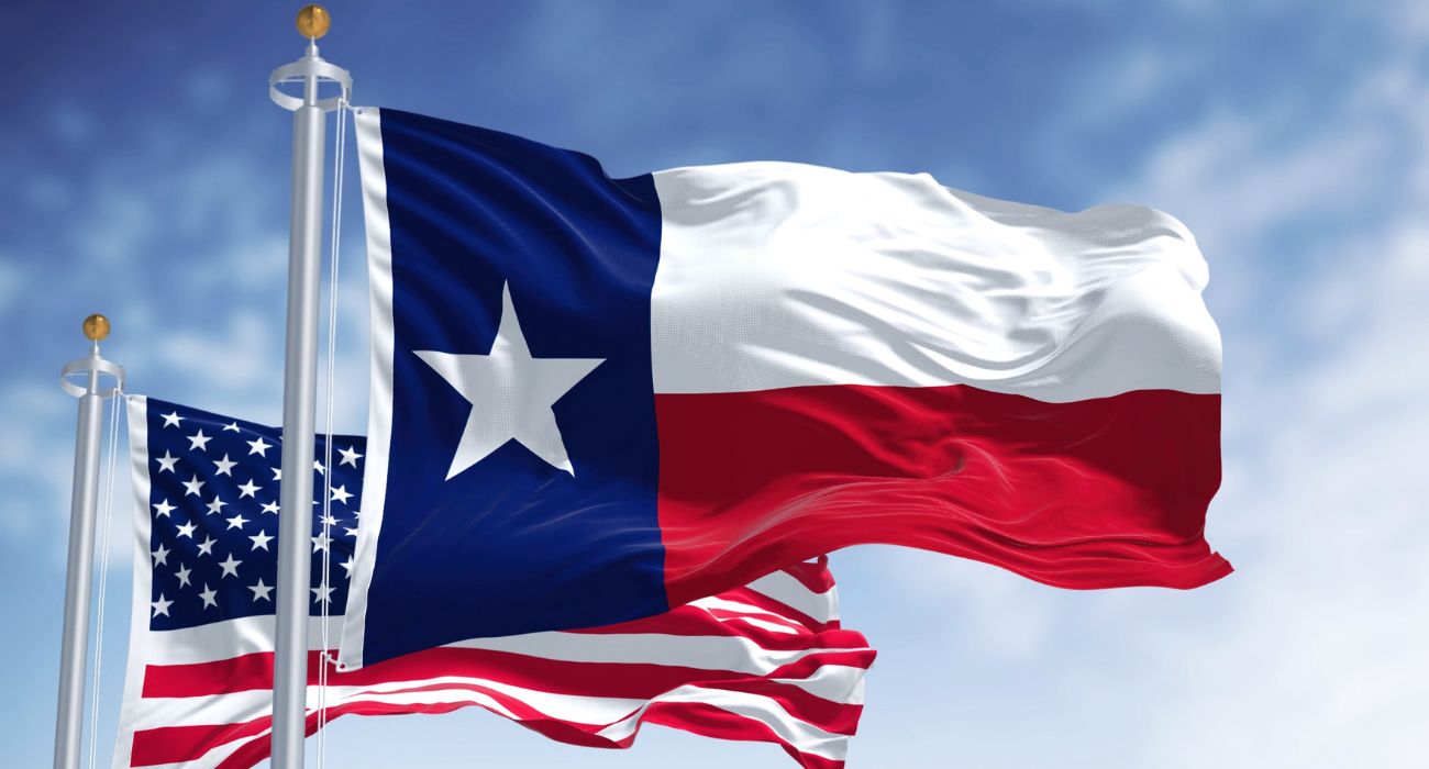American Flag and Texas Flag