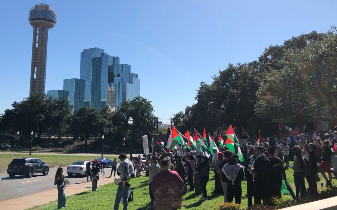 Dallas Anti-Israel Orgs Chant ‘One Solution’