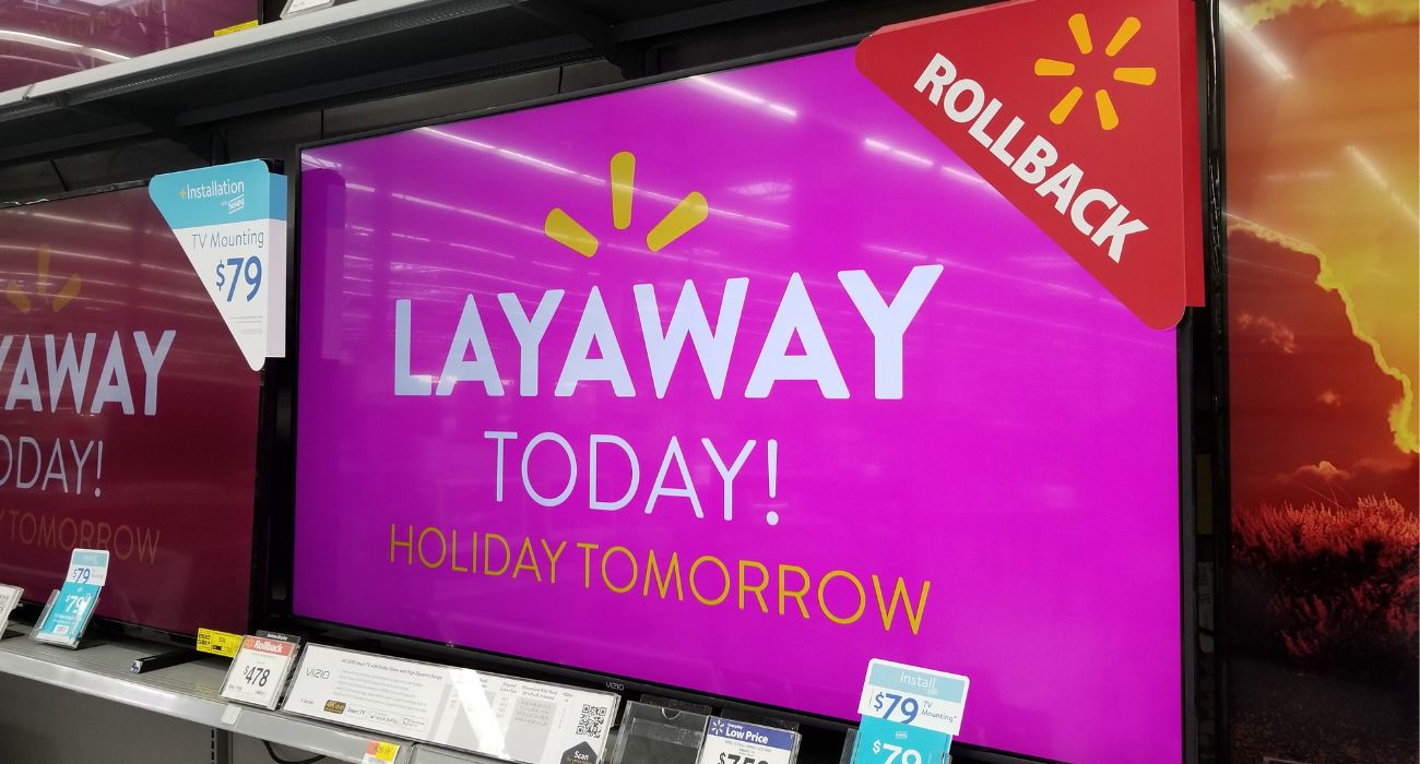 Walmart Layaway Sign