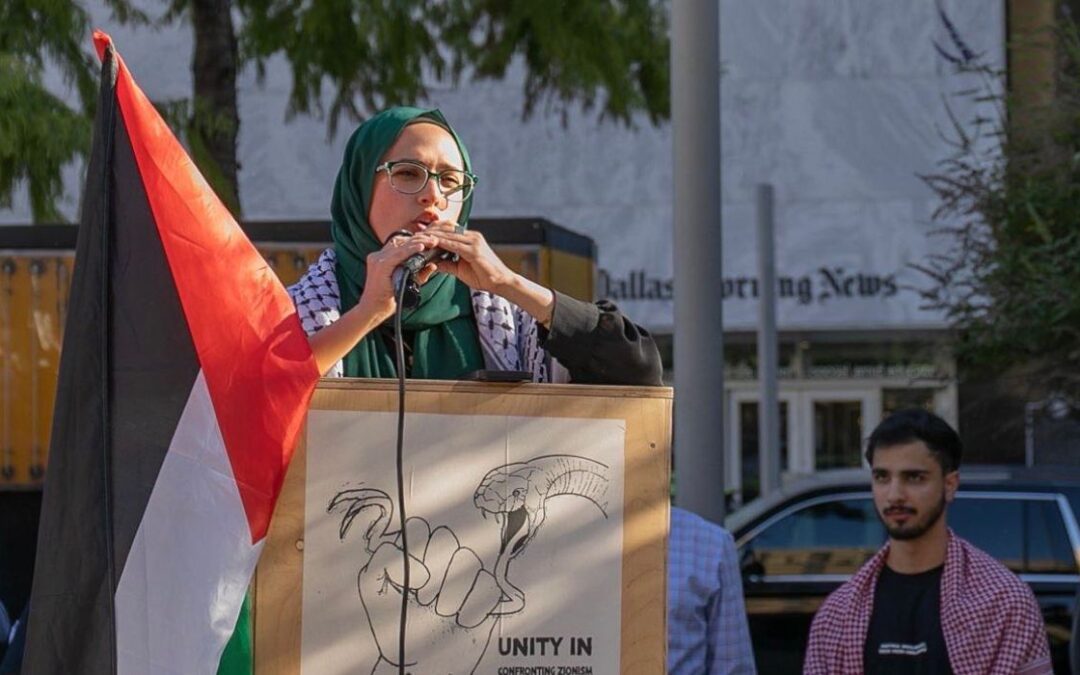 Líderes de la manifestación palestina de Dallas elogian a Hamás