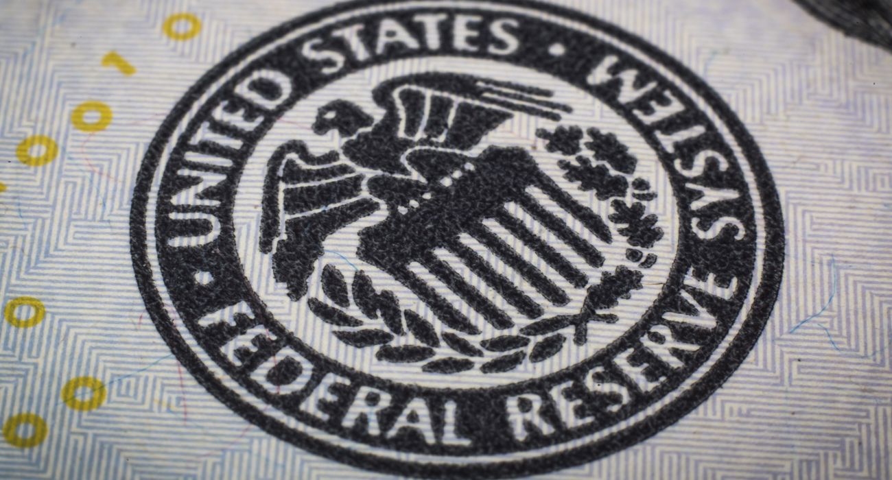 Federal Reserve symbol on money