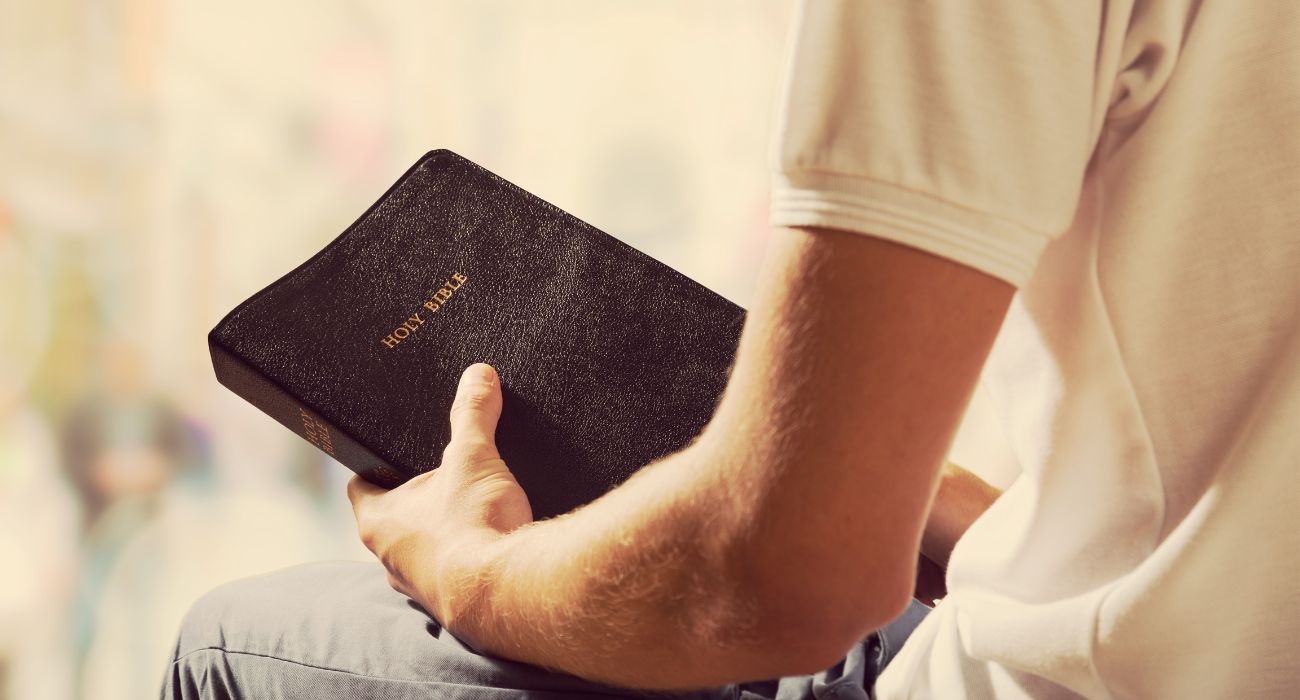Student with Holy Bible