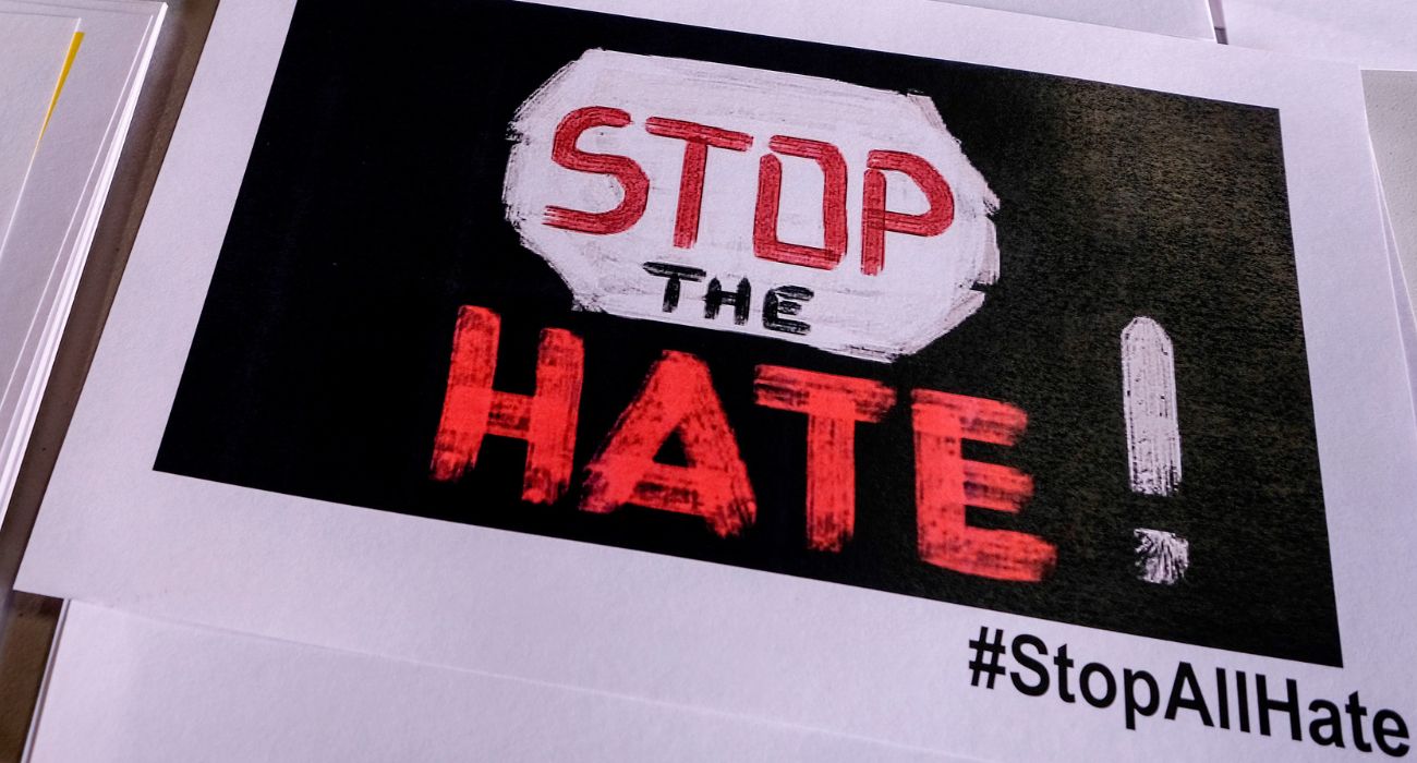 Stop The Hate Sign