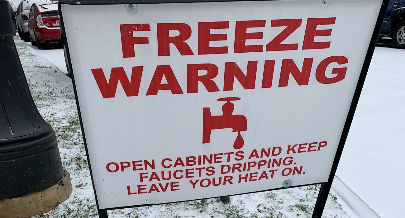 Freeze Warning Sign