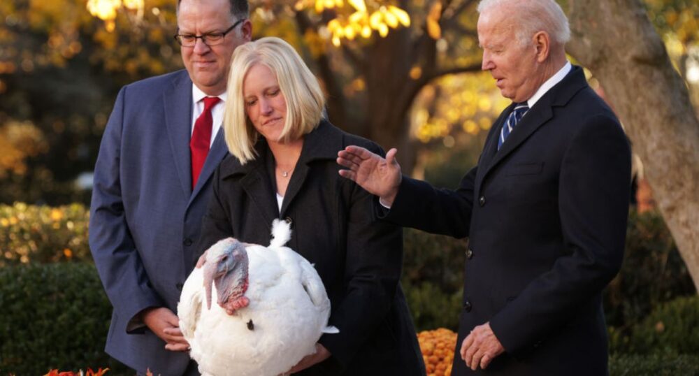 President Biden Spends Birthday With Turkeys