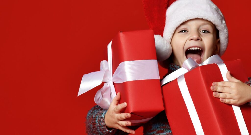 Child with presents