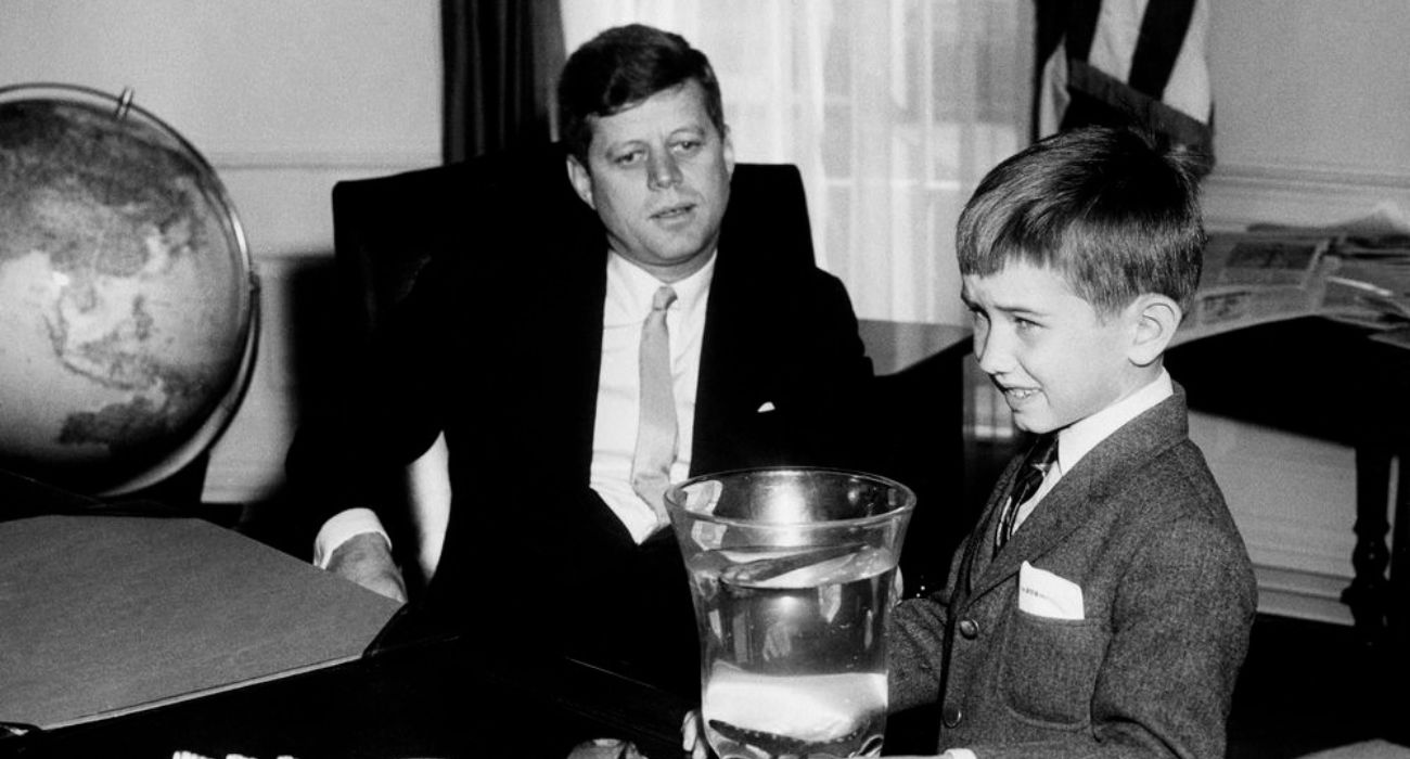 Robert F. Kennedy Jr. with his uncle John F. Kennedy