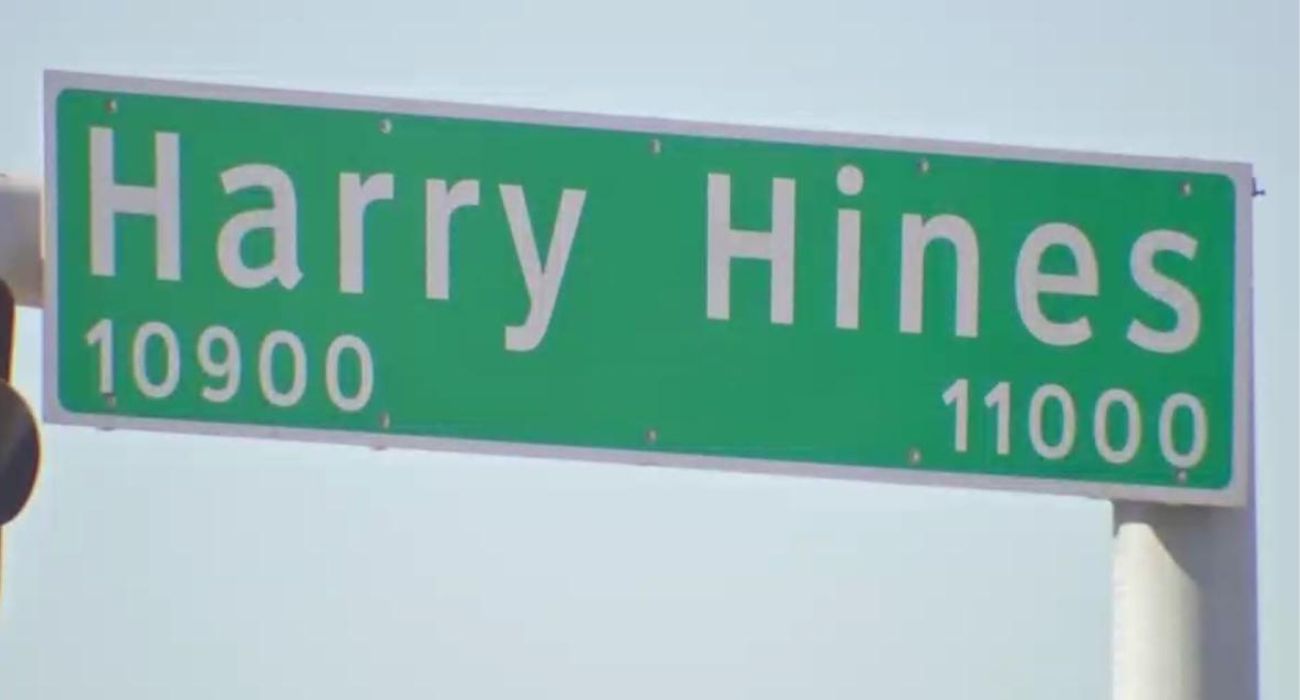 Harry Hines Street Sign