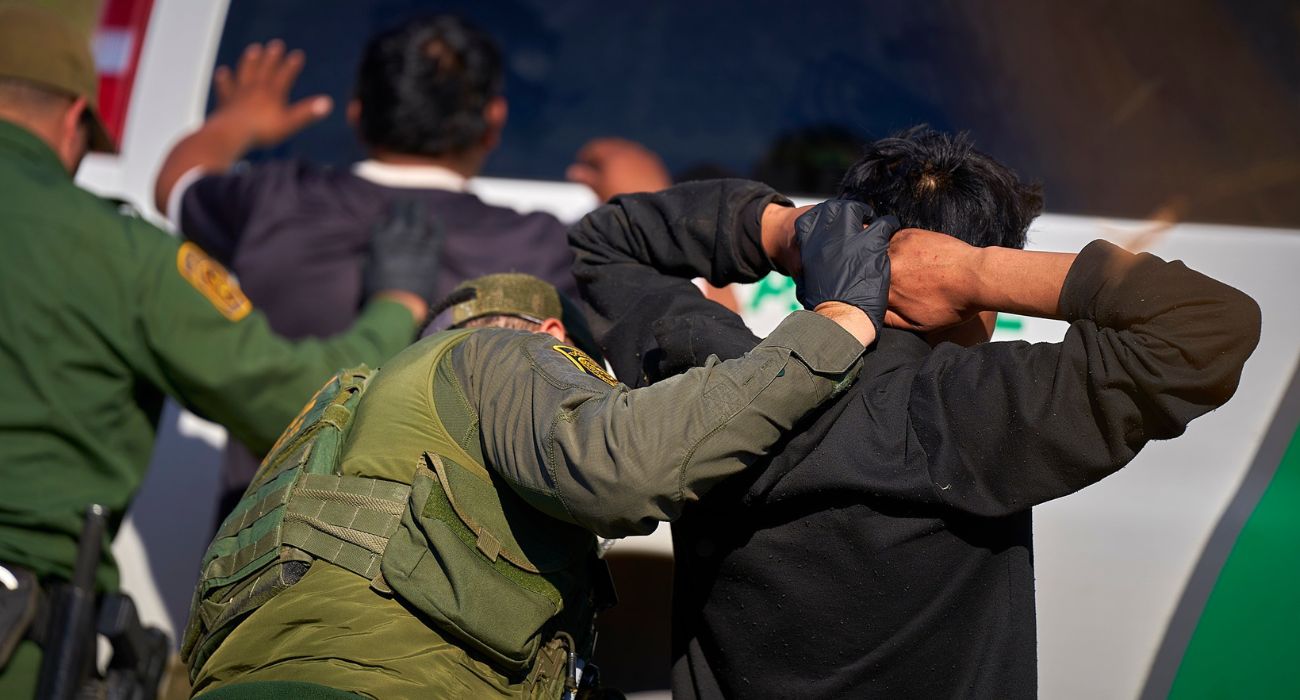 U.S. Border Patrol agents makes an arrest