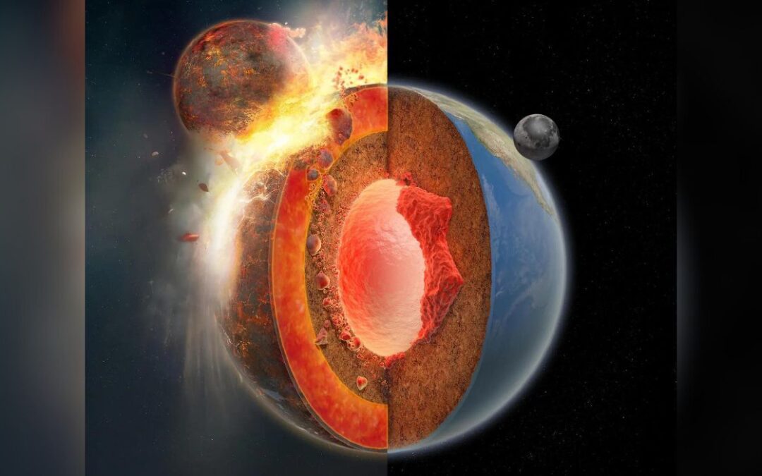 Tiny Planet’s Remains Could Lie Inside Earth