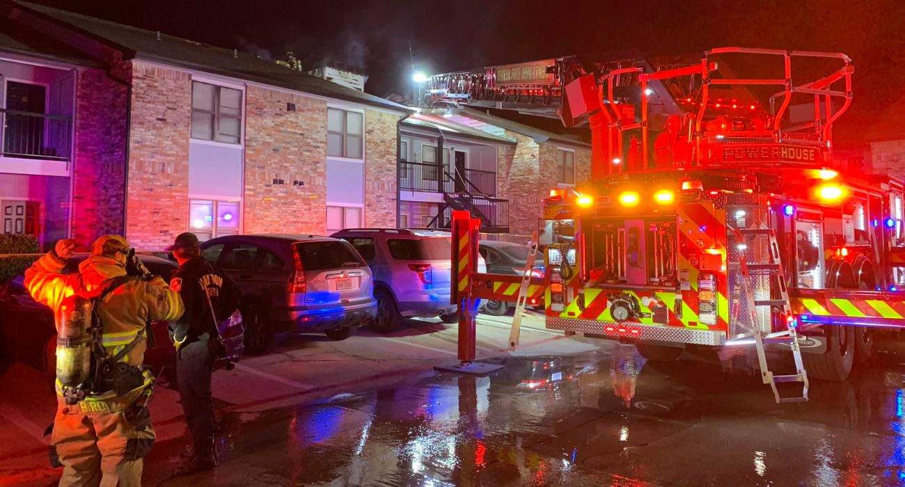 Apartment fire in Denton