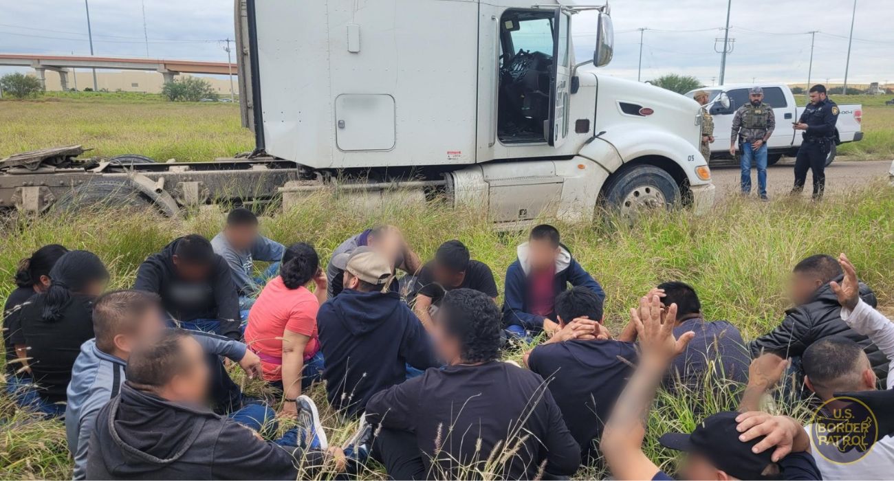 USBP agents in Laredo, TX stopped 4 tractor-trailer smuggling attempts. | Image by US Border Patrol/Facebook