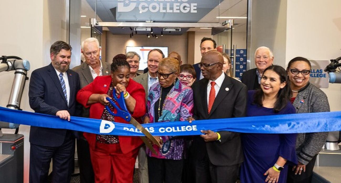 Dallas College ribbon cutting for the training center at the Shops at RedBird.