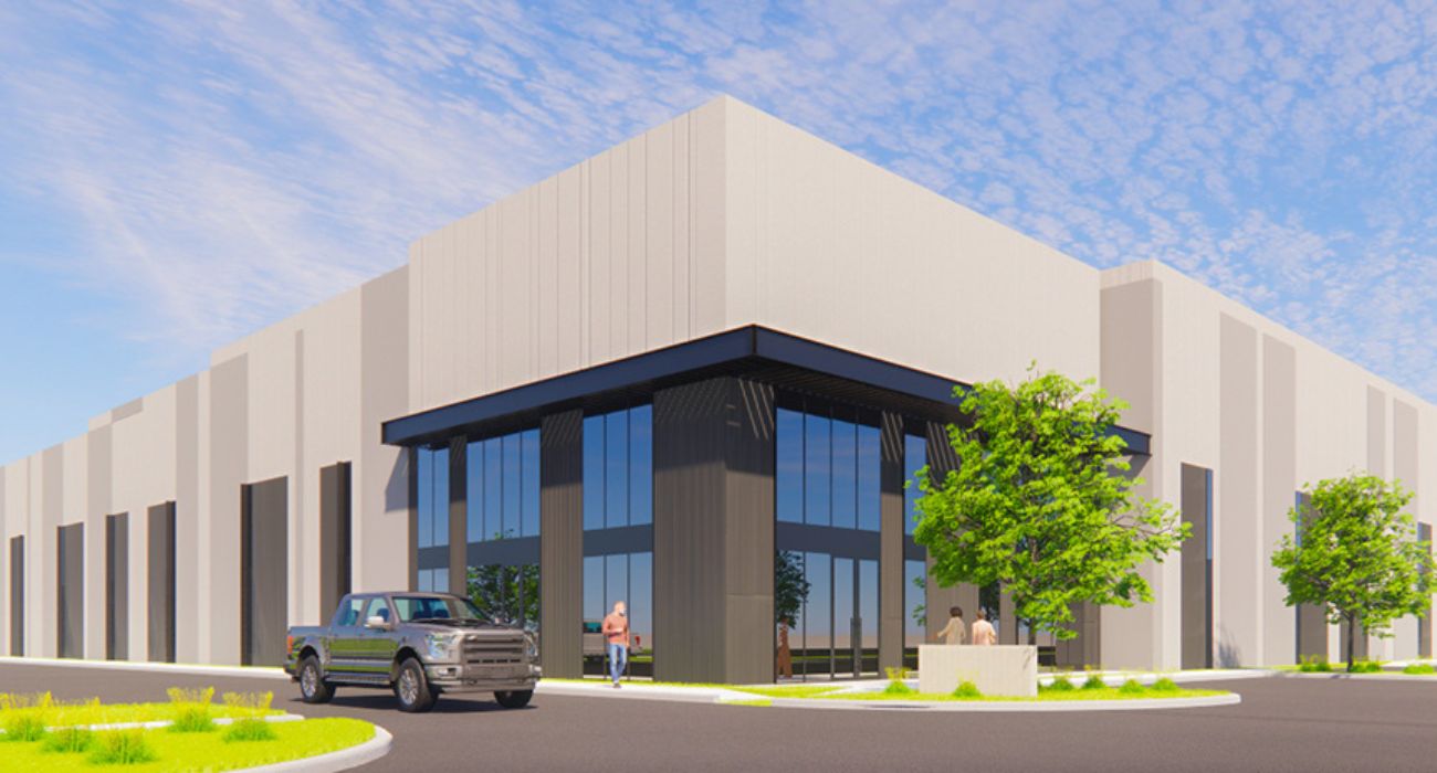 Rendering of a building at Addison Innovation Center.