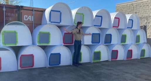 Boy Scout Builds 20 Dog Houses for Local Shelter