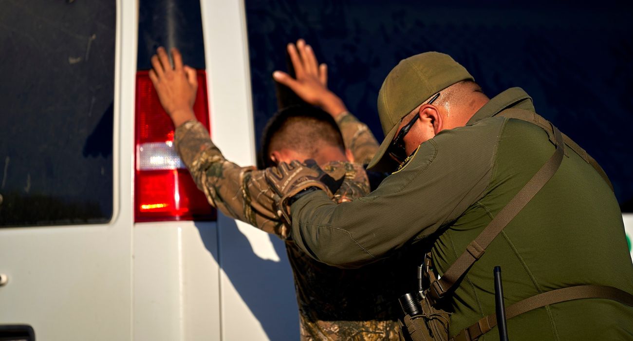 U.S. Customs and Border Protection make an arrest