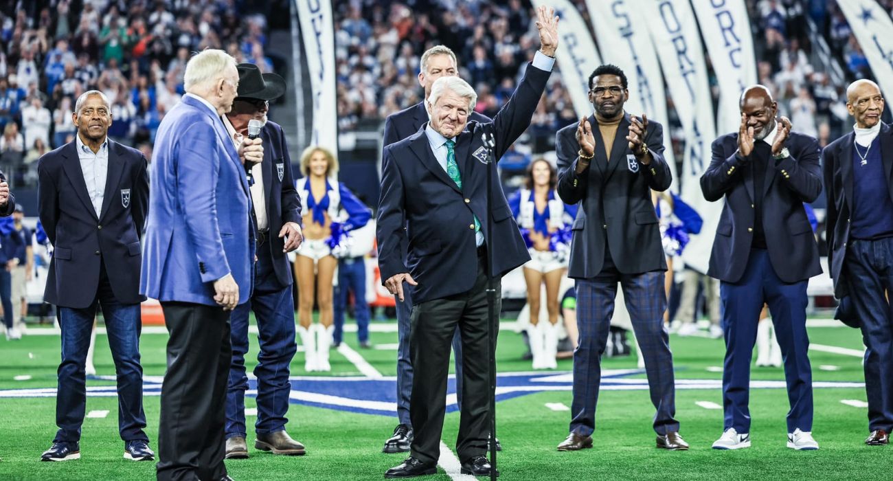 Two-time Super Bowl champion head coach Jimmy Johnson was added to the Ring of Honor