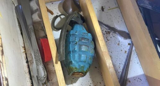 Local Resident Discovers Grenade in New Home