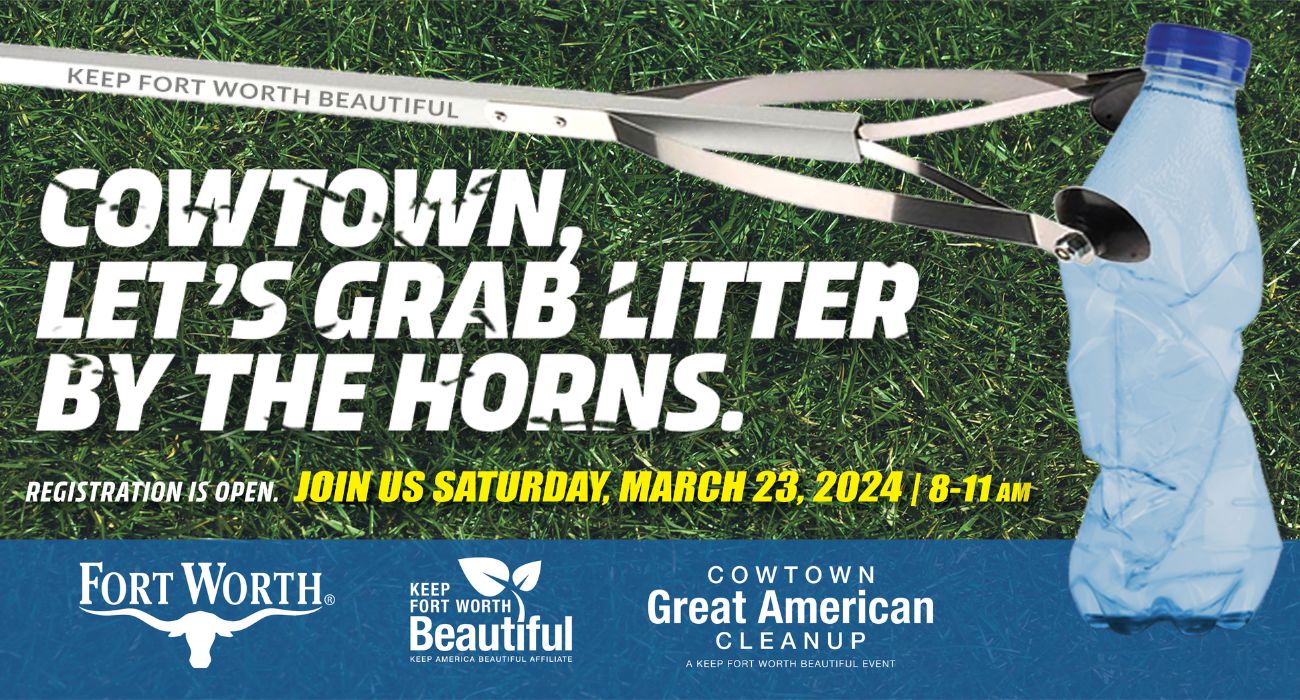 Annual Cowtown Great American Cleanup benner