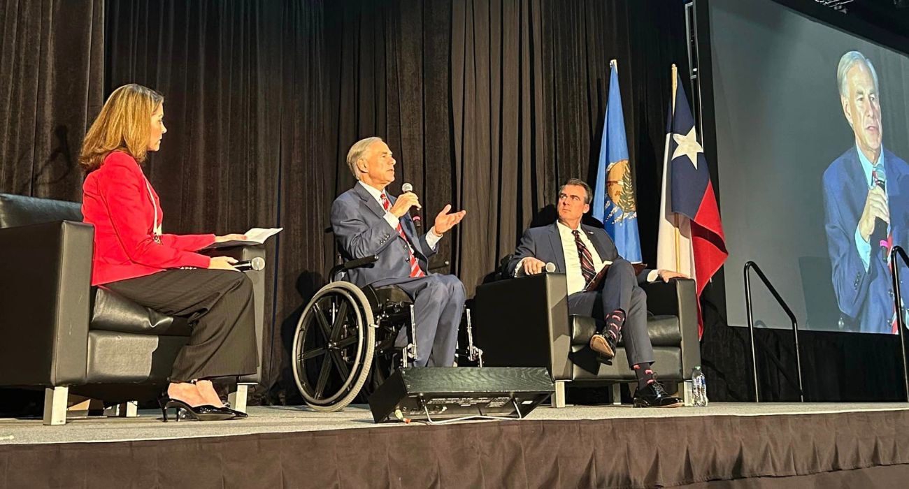 Texas Gov. Greg Abbott speaks at the 2024 NAPE Summit