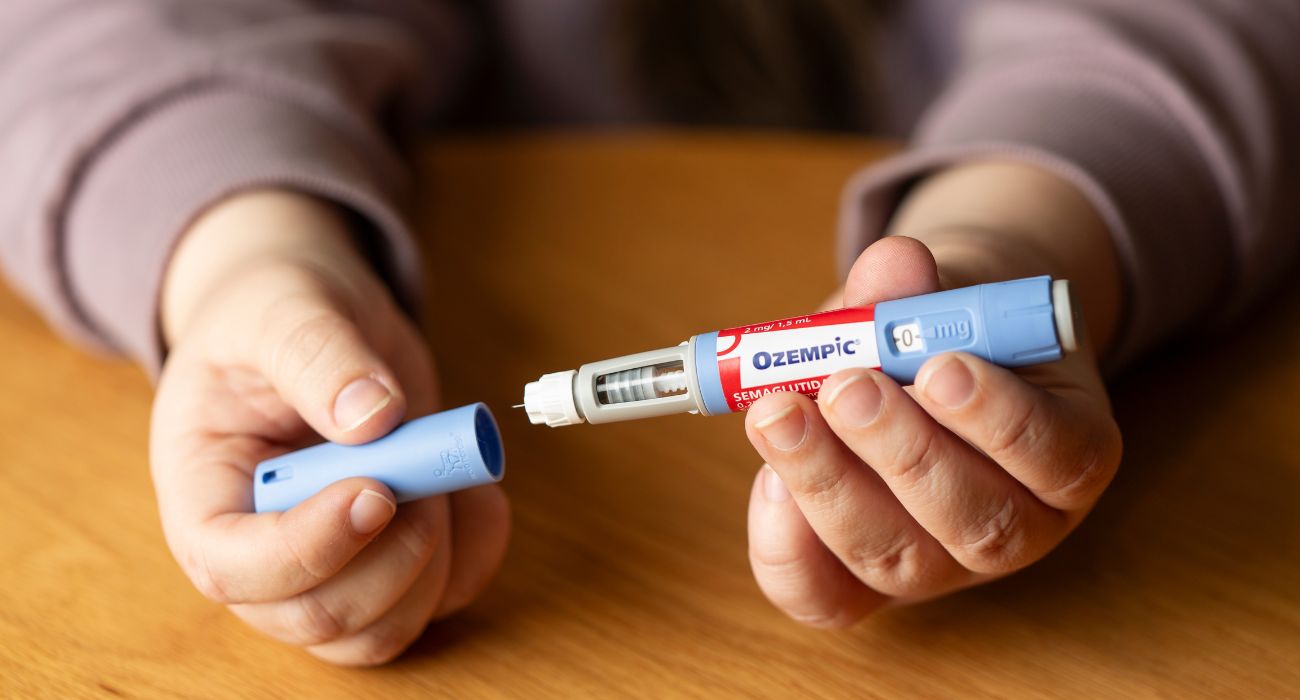 Pen injection of semaglutide Ozempic.