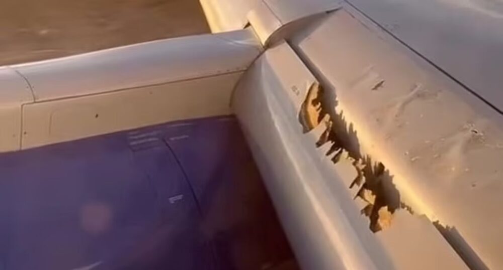 VIDEO: Plane Wing Begins To Disintegrate Mid-Flight