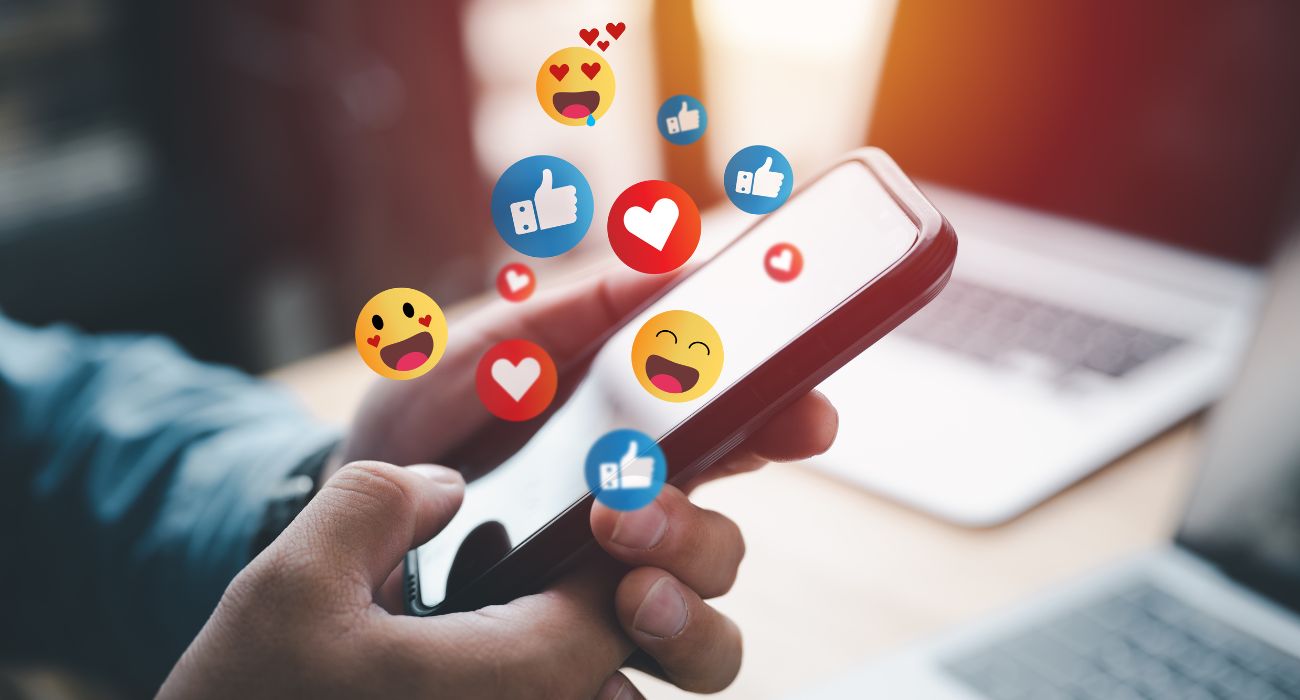 Social media emoji reactions
