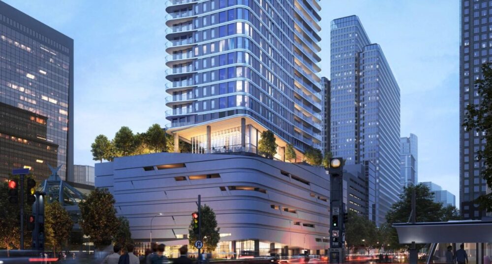 Construction of Luxury Residential Tower Nears