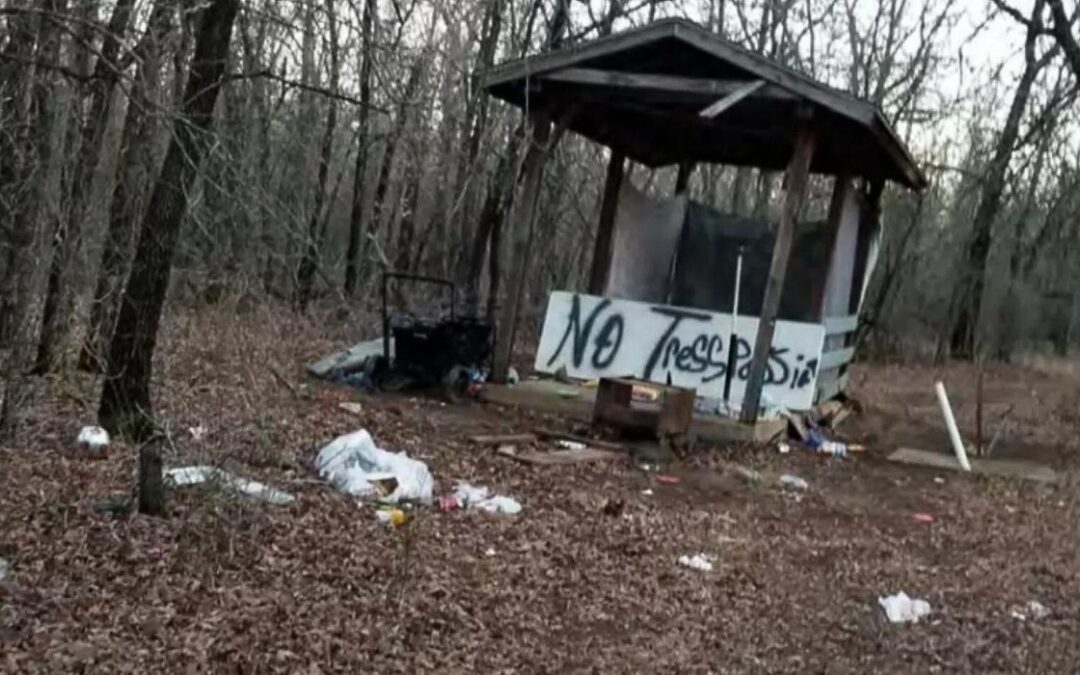Local City Dealing With Abandoned Campsite