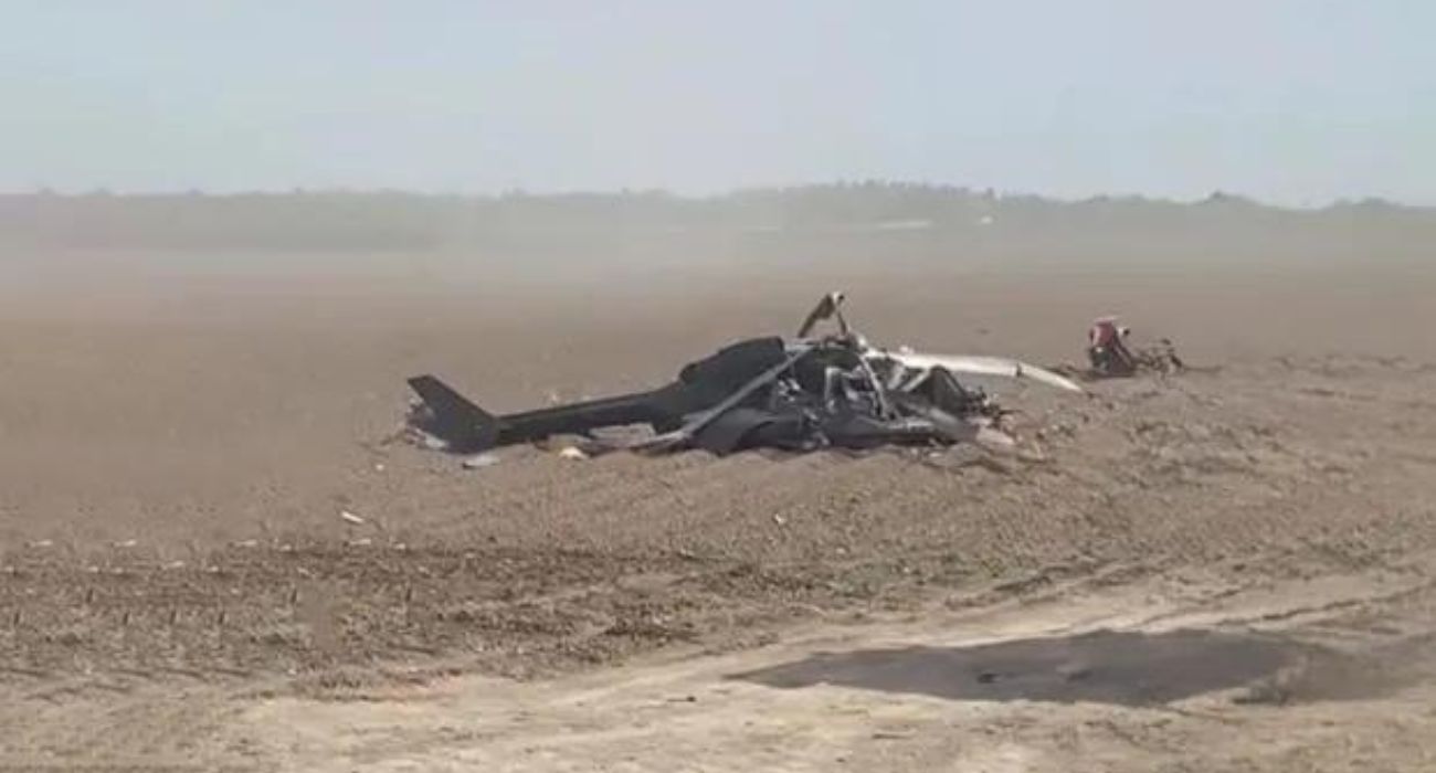 A military helicopter crashed