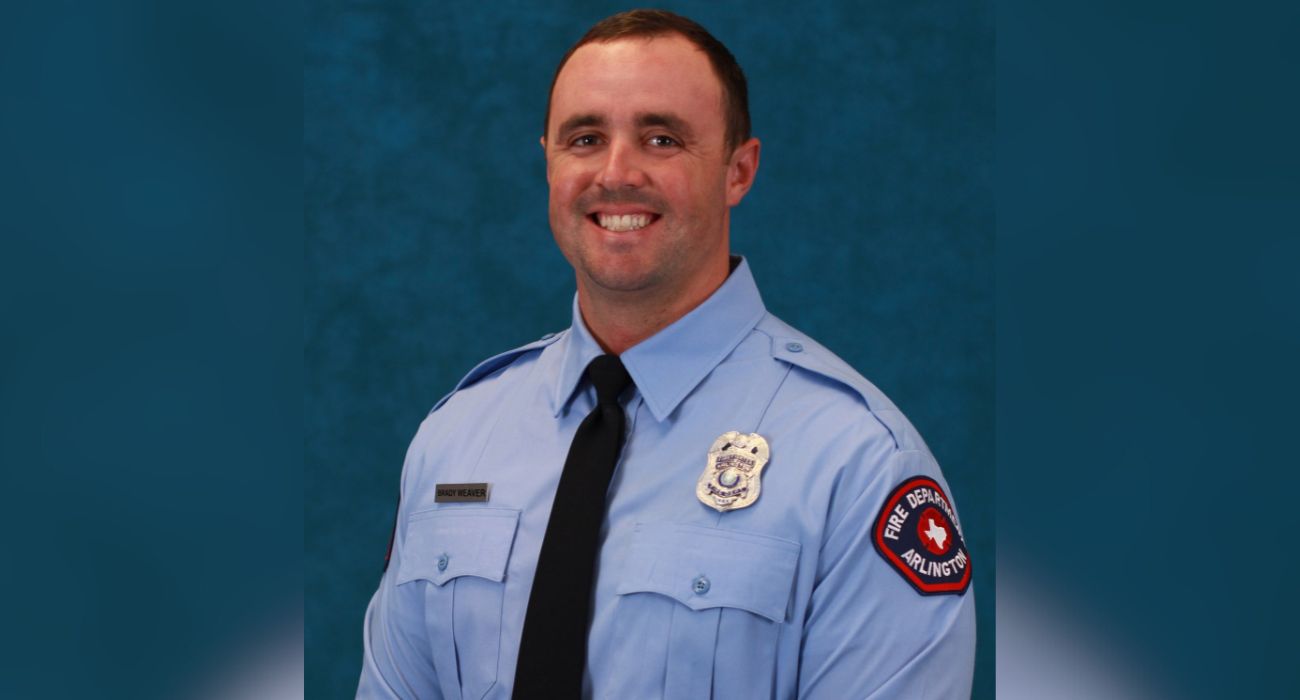 Arlington firefighter Brady Weaver