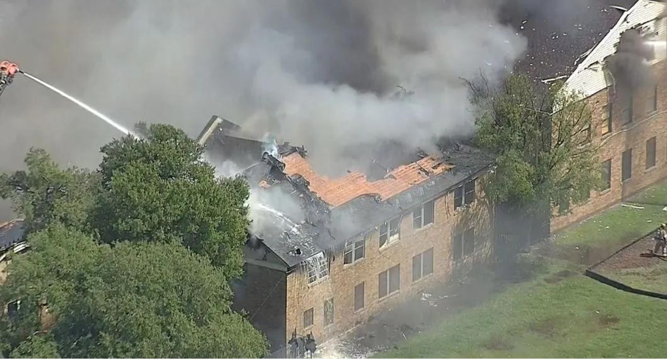Incendio en una iglesia vacía cerca de Dallas Love Field