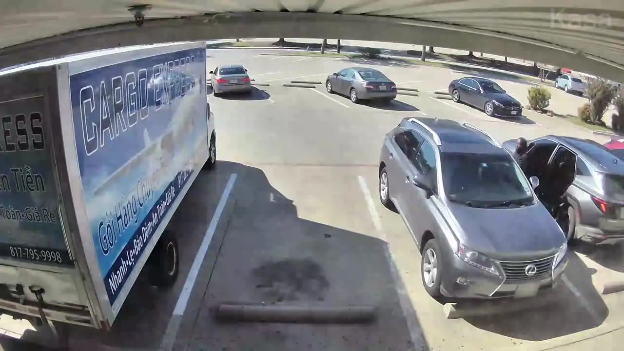 Screengrab of surveillance footage of jugging incident